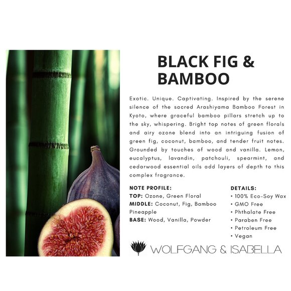 BLACK FIG & BAMBOO SOY CANDLE TRAVEL TIN - Picture 2 of 4